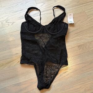 Abercrombie & Fitch Black Lace Bodysuit